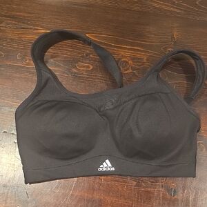 Adidas AEROREADY High-Support Black Sports Bra - Small